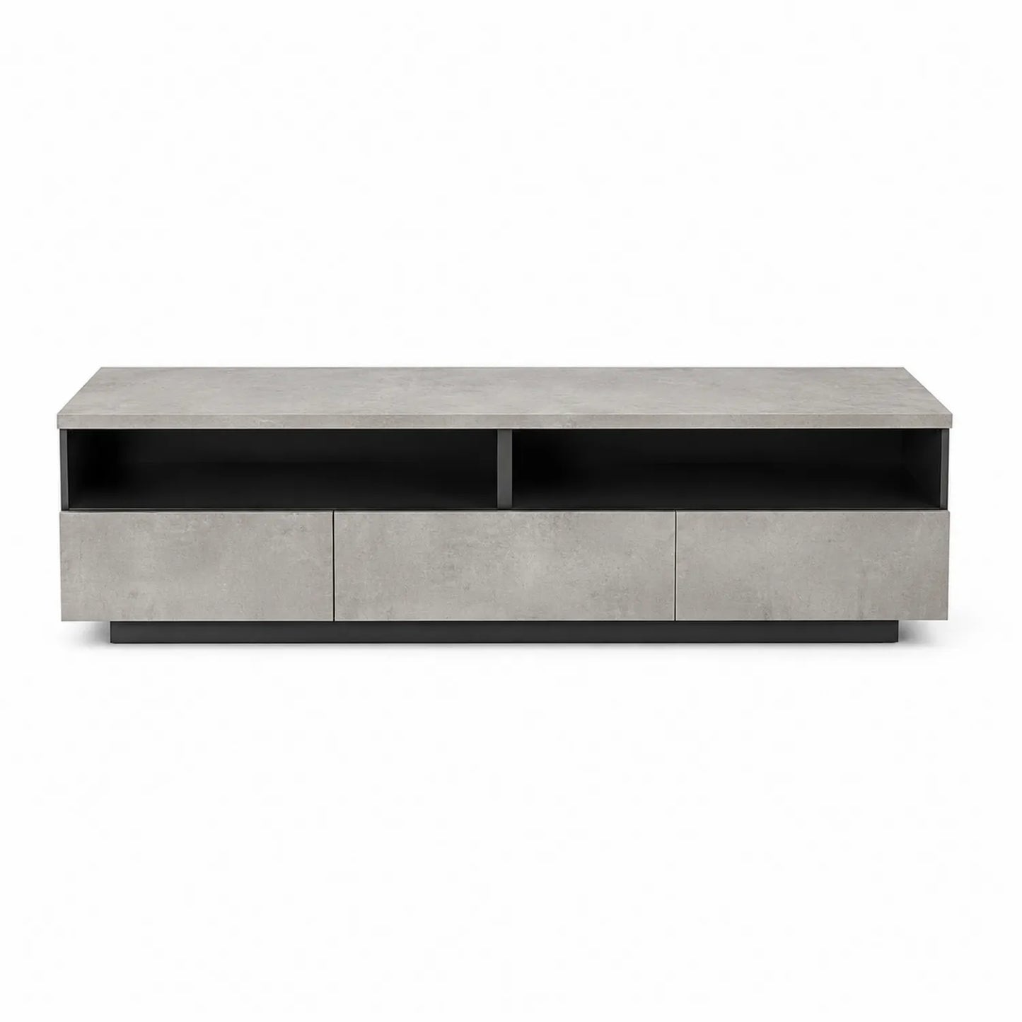 Stolik RTV MDF laminowany szary 160x40x45 cm