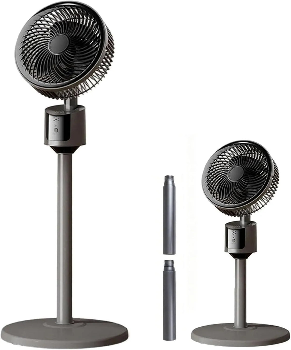 Generic, Wentylator, 3 prędkości, USB, tłumik, poprawiony obieg powietrza 2026, 27, 4 m przepływ powietrza, 90 ° słup huśtawki, cichy silnik prądu stałego