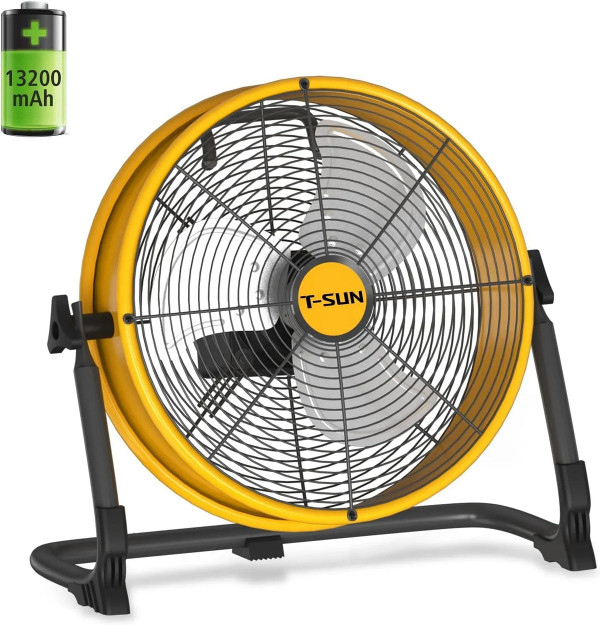 T-SUN, Wentylator, 30 CM, T- SUN 13200 mAh, przenośny, cichy, 360 °