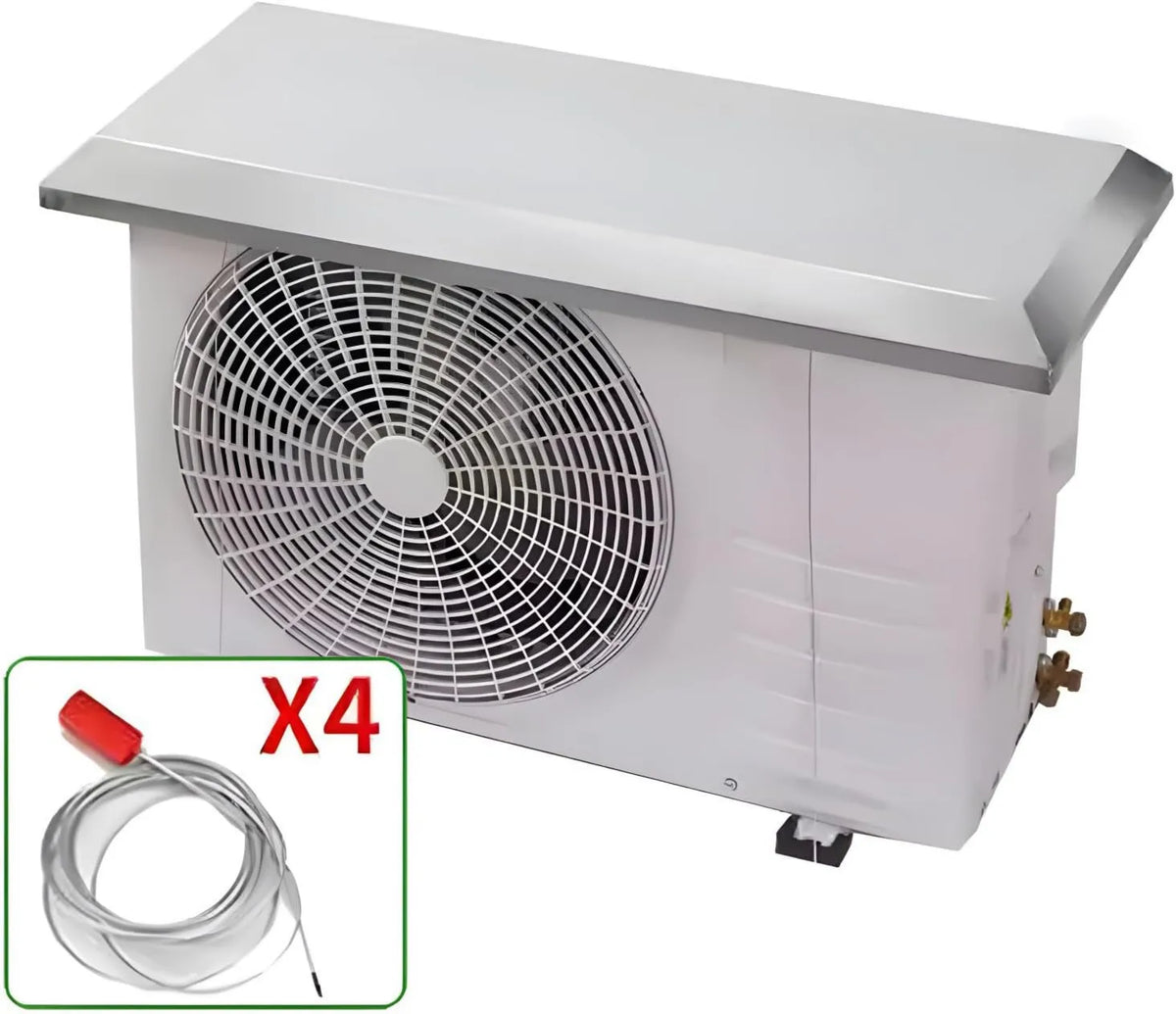 FWTXZTER, Klimatyzator, 83 x 33 cm, plener, IP65, stal nierdzewna, odporna na kurz przed deszczem, lód UV, pokrywa klimatyzacyjna dla urządzeń