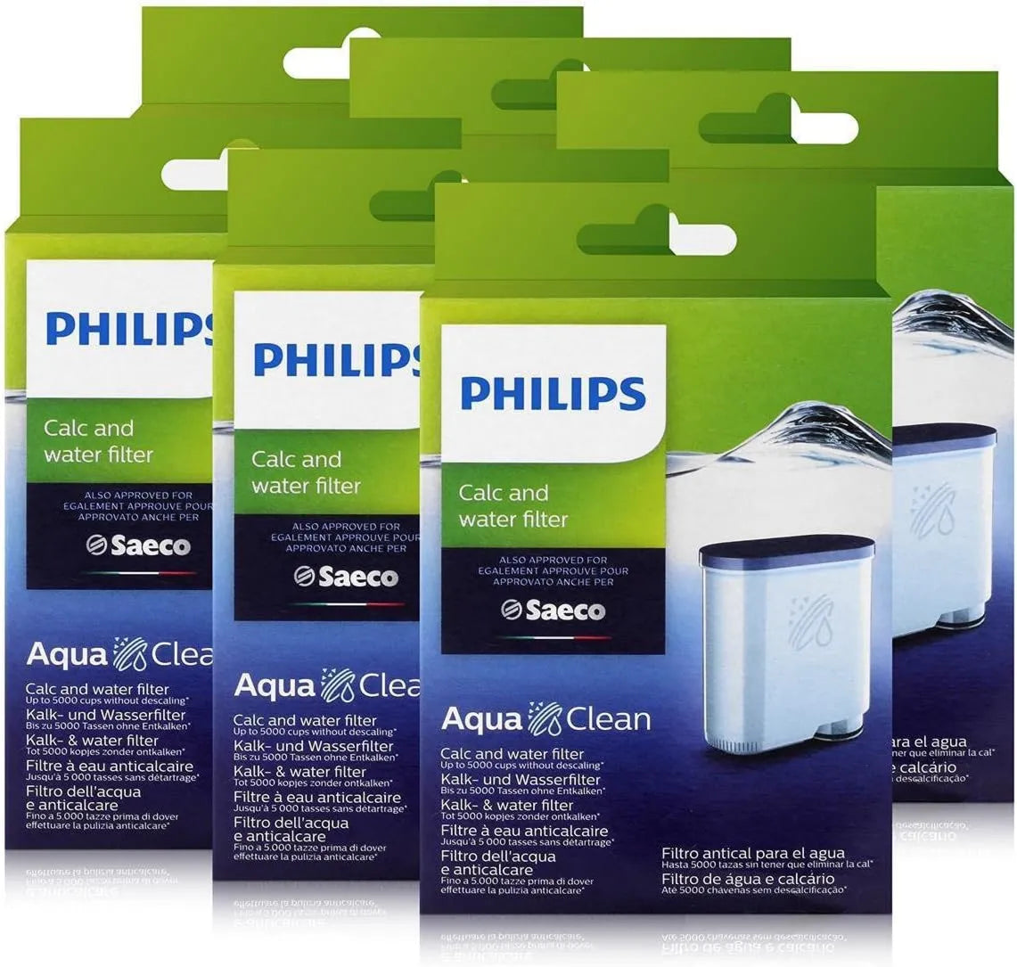 Saeco, Philips CA6903 / 10 AquaClean Zestaw 6 filtrów wodnych do automatycznych maszyn CA6903/10