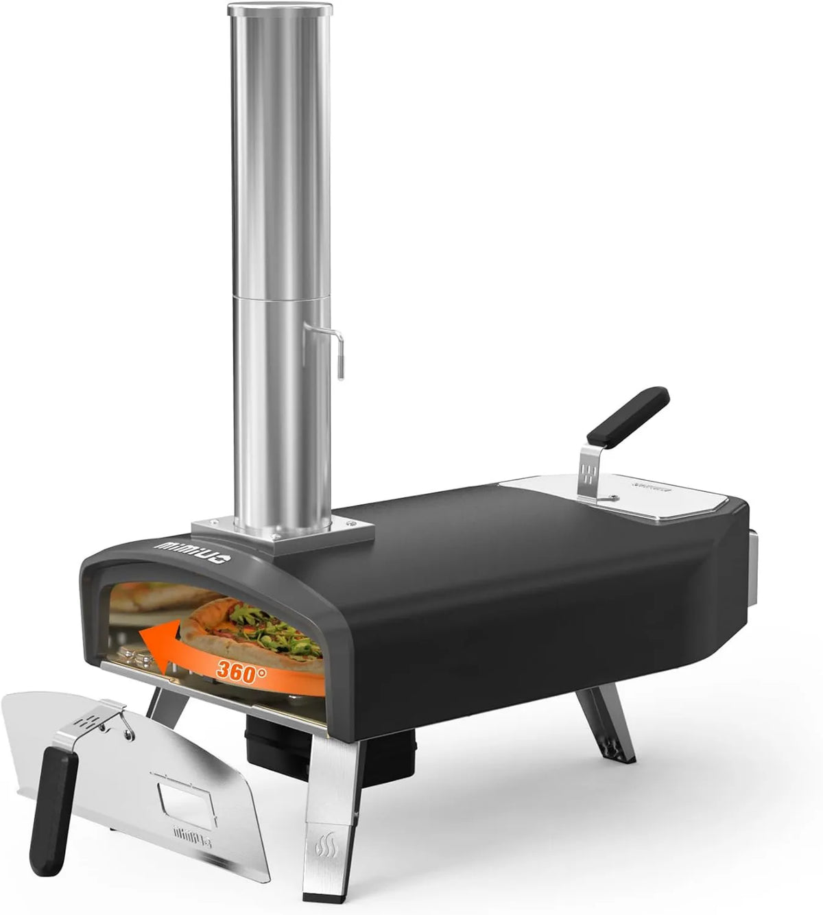 Mimiuo, Elektryczny piec do pizzy, 33 cm, plener, piekarnik
