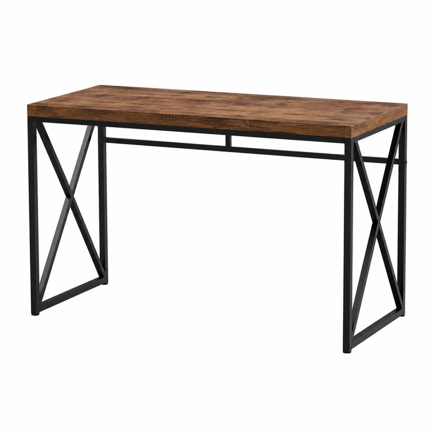 Stół prostokątny z płyty MDF i metalu czarny 120x60x75 cm
