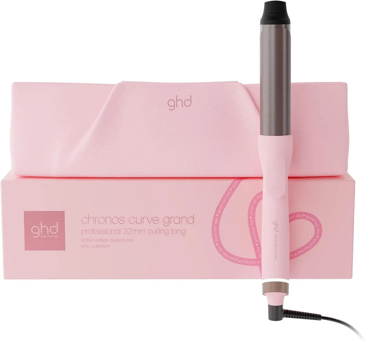Bouclé, Volumisant, Ghd Chronos Curve Grand Tong, 32 mm, Limited Edition Pink Prodder for Large Buckles