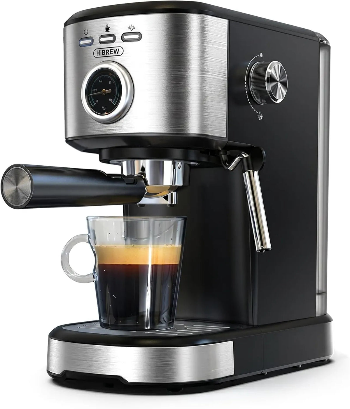 HIBREW, Ekspresowa maszyna, H5A, para parowa, stal nierdzewna, regulowany pręt parowy do cappuccino