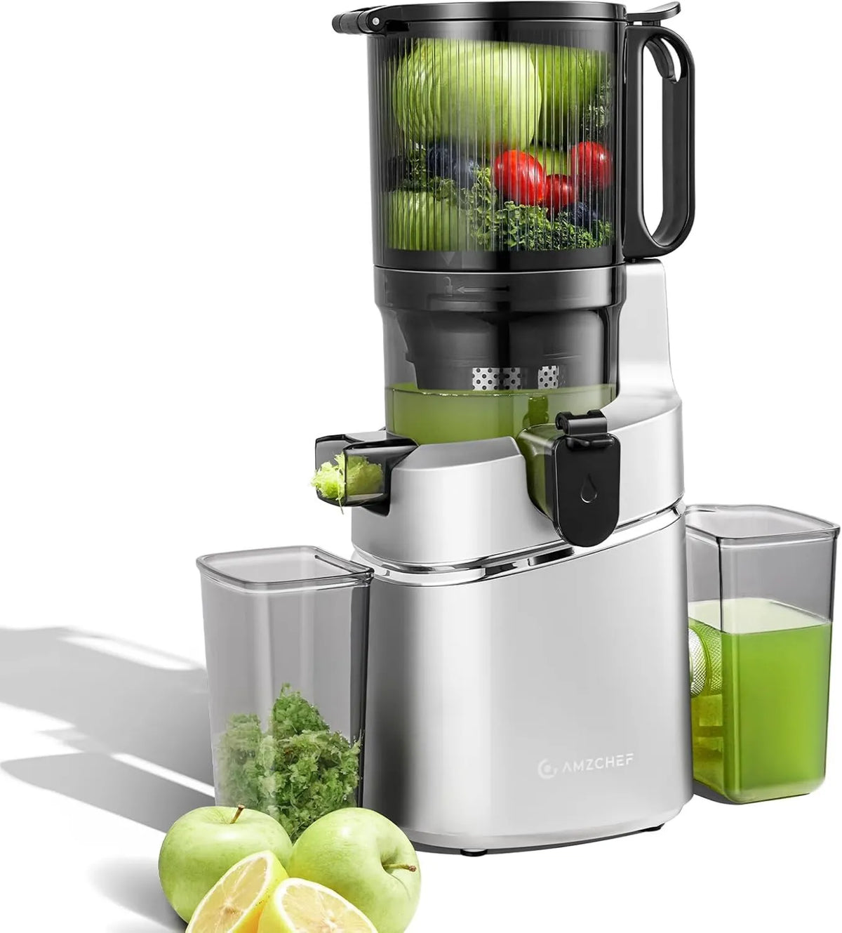 AMZCHEF, 250 W wolny wyciąg z soku z potrójnym filtrem, 1, 8 l, 250 W
