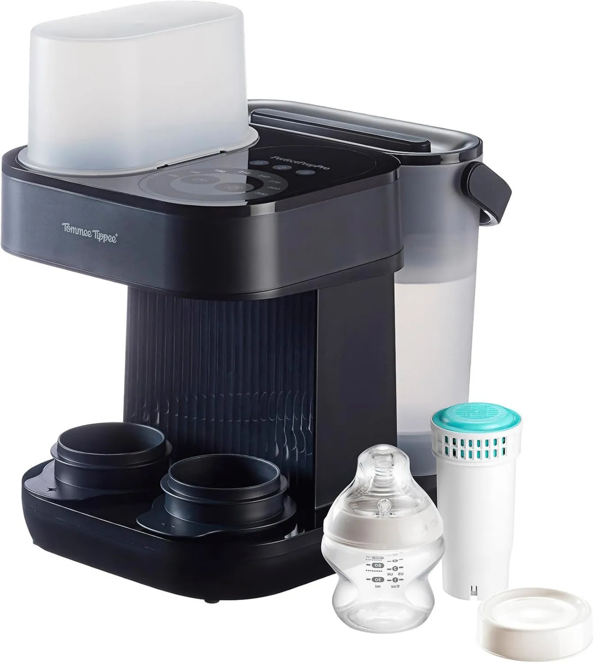 Tommee Tippee, dozownik, filtr, system filtracji wody pitnej, aplikacja, wymiary do dostosowania