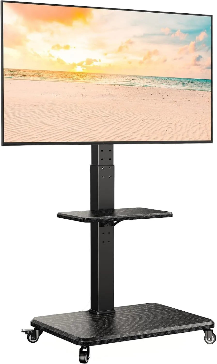 Perlegear, Szafka TV, 75 cali, 600x400 mm, uchwyt na TV Mobile, uchwyt na telewizor Regulacja wysokości z kołami