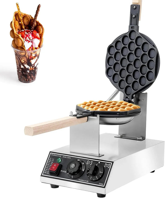 Honiako gofrownica / opiekacz, Maszyna Gauffre, gofry elektryczne, ekspres do kawy, 1400 W, 50 do 250°C, licznik, profesjonalne, z powłoką nieprzywierającą powłoki, do kawy