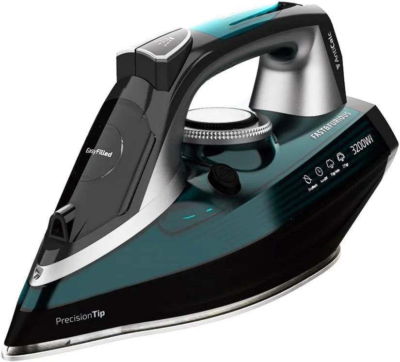 Cecotec żelazko parowe, System sterowania odwadniania, Selektor temperatury, Żelazko przejść do para Fast & Furious 5060 Ultra, 3200 W, 70 g / min pary ciągłej, Podwójny