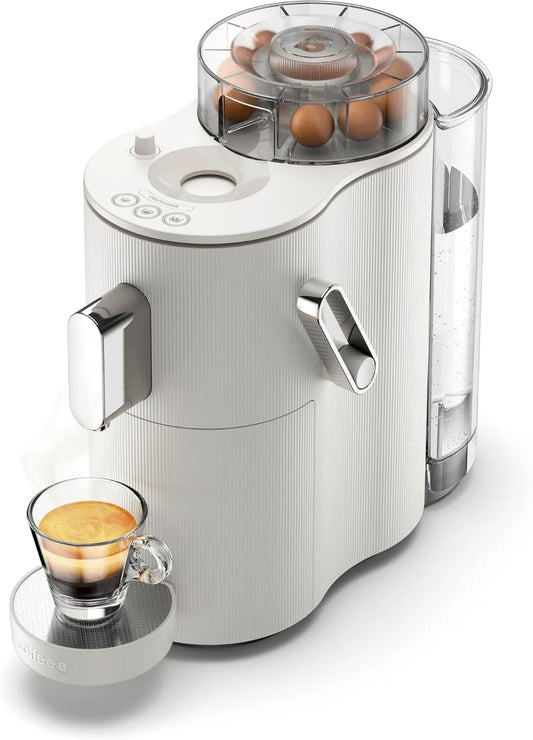CoffeeB by café royal, CIF maszyna, elektryczna ekspres do kawy, biały, do stosowania kulki kawy