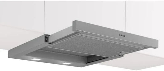 Bosch okap kuchenny, DFM064 W55 Okap próżniowy, 60 cm, ewakuacja i recykling, oświetlenie LED, 3 poziomów mocy