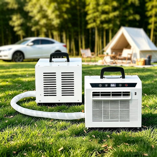 Generic klimatyzator przenośny, 200 cm, dotykowy, minutnik, Usuwalny, Split 3000BTU Powietrze chłodziarka przenośne z 100 / 150 Rura przyłączeniowa