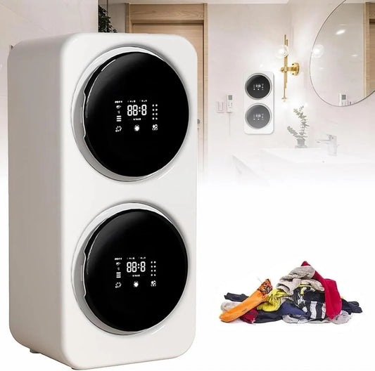 ZSETG pralko-suszarka, Pralka, 3, 5 l, pralka / suszarka, przenośny, LCD ekran, kemping, Double Cuve 3, kemping- Cars, dla apartamentów, 4 tryby