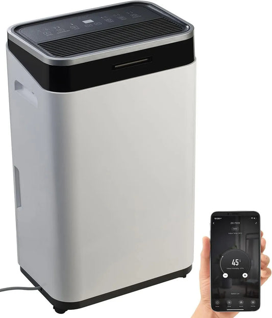 Sichler Haushaltsgeräte osuszacz powietrza, Osuszacz, 6 l, LFT- 400.app osuszacz, licznik, duży zbiornik, podłączony 25 l / J z zegarem i zbiornikiem 6 l LFT-400.app