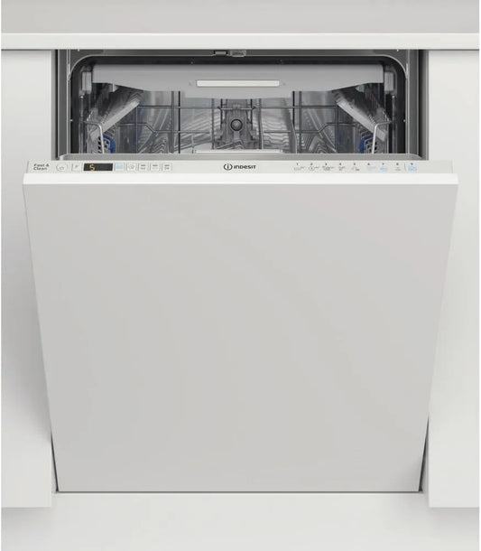 Indesit zmywarka, 60 cm, klasa energetyczna D, DIO3T131AFE, do zabudowy, 14 sztućce, 60 cm szerokość