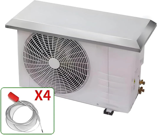 FWTXZTER, Klimatyzator, 83 x 33 cm, plener, IP65, stal nierdzewna, odporna na kurz przed deszczem, lód UV, pokrywa klimatyzacyjna dla urządzeń