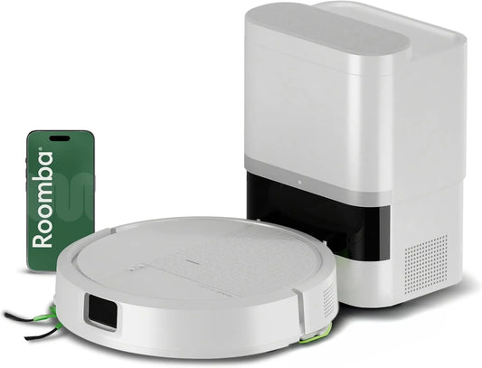 iRobot robot sprzątający, Odkurzacz robot 2in1, biały, Roomba 115 Combo + Base AutoPuste, moc ssania 15KPa 2en1