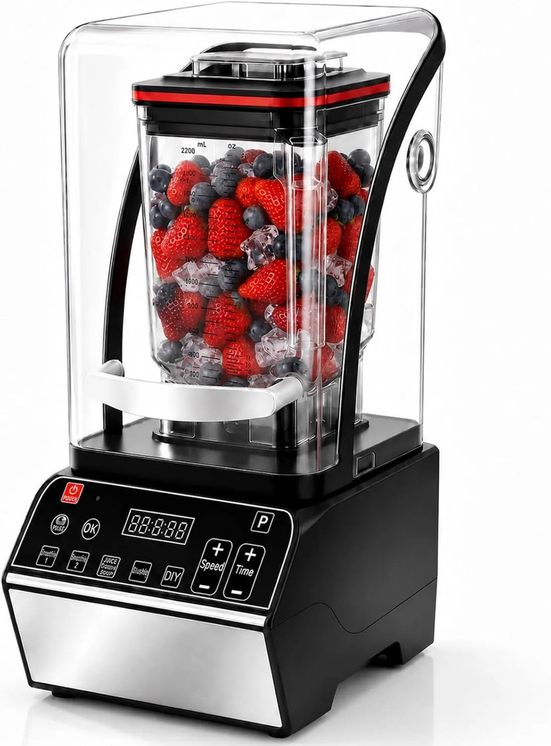 SHUMIAO blender kielichowy, Mikser, dotyk, profesjonalny, 80 oz pojemnik