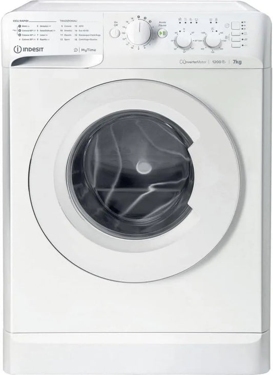 Indesit pralka, Model 1200GIRI, FRONT 7 KG 1200GIRI CE.A VERTER VAPURE, LAV.C