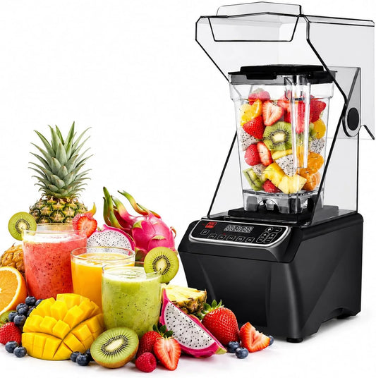 SHUMIAO blender kielichowy, Mikser, 2 l, 2000 W, restauracja, stal nierdzewna, 38 000 TR / Min, Grand Bol 2 l do kawy, Ostrza nierdzewne, Restauracje i użytku domowego