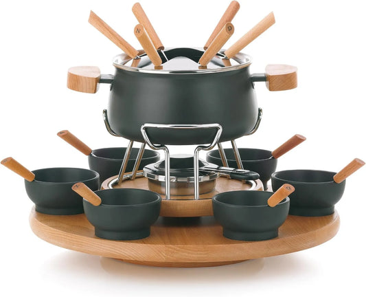 kela, fondue, 23 części, drewno, stal, 61201 mięso fondue usługi
