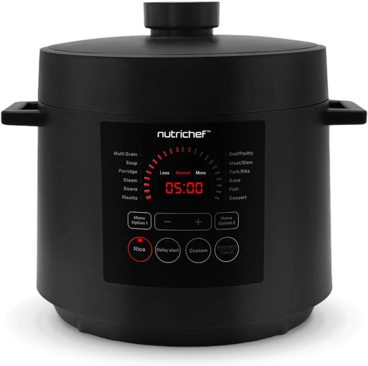 NutriChef, L 1000 Wielopiecyk, Piecyk do selfu, Elektryczny Wielopiecyk, Elektryczny Kuchenka do ryżu, 6 l, 1000 W, 14 programów