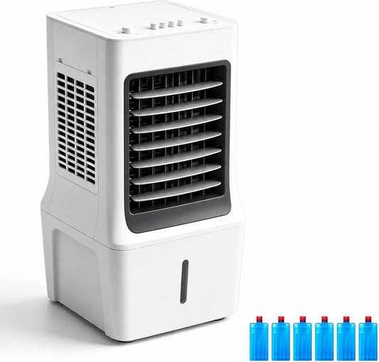 Generic, Wentylator, przenośny, zewnętrzny, 3 prędkości oscylacji 60 ° z 6 tacami lodu, oscylacja, cisza