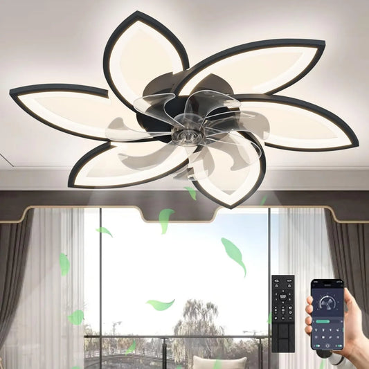 Revneey, Wentylator, 78x15 cm, 66 W, dekoracja pokoju dziennego, cichy, czarny, lustre 66 W Dimmable, Odwracalny Silent