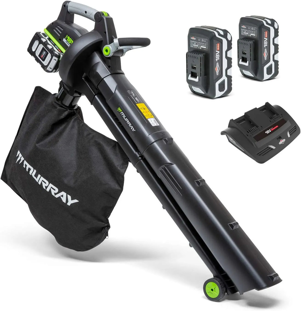 Murray, IQ18LBVK odkurzacz dual18 V, 45 l, 36 V, prędkość powietrza 247 km / h, 0AH & ładowarka w zestawie, 2 batteries2x5