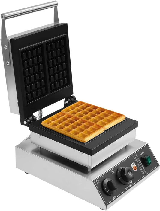 GAOUSD gofrownica / opiekacz, Maszyna Gaufres, elektryczne gofry, 2000 W, profesjonalne, z powłoką nieprzywierającą powłoki, 2 strefy temperatury, dla 2 Gaufres