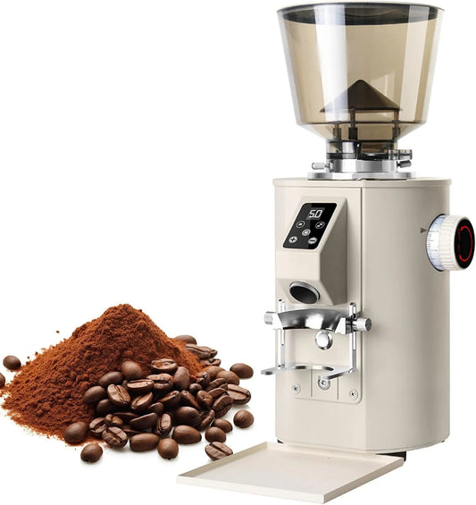 DUXMM, Mill, młyn do ziaren kawy, 64 mm, profesjonalny, restauracja, biały, do zimnego wlewu i expresso
