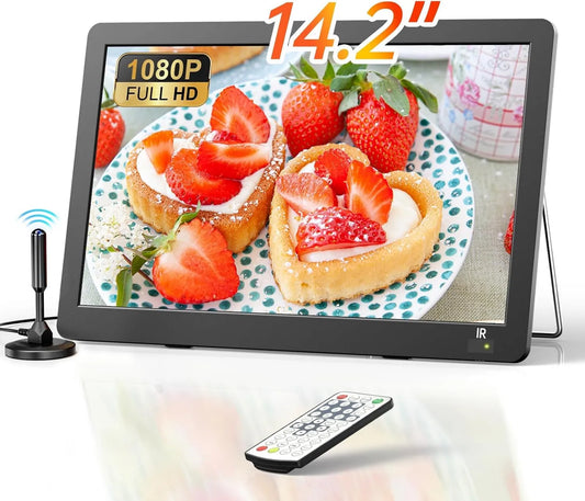 Desobry telewizor, Smart TV 1080P, 14, 2 cali, 12 V, TV, HDMI, USB, przenośne, DVB- T2, kemping, AV, Pokój DVB-T2