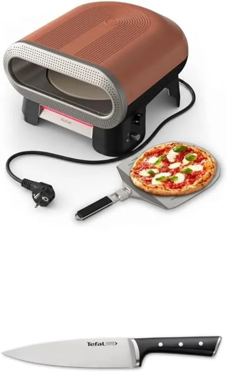 Tefal piec do pizzy, JM600TE0 K2320214 Elektryczny piekarnik do pizzy, 20 cm, plener