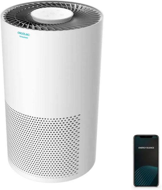 Cecotec oczyszczacz powietrza, PM 2, 50 W, WiFi, WiFi sterowanie, 160 CADR, 3 Filtry Kroki, 5 i 50 m3 Powierzchnia pokryta