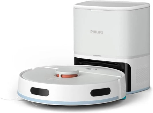 PHILIPS robot sprzątający, 2-in-1 XU2100 / 20 Robot próżniowy, IPS płyty, biały, 130 min autonomii, 70 dni bez kłopotów, HomeRun App, 2700 Pa, LDS radar nawigacyjny 2-en-1 XU2100/20