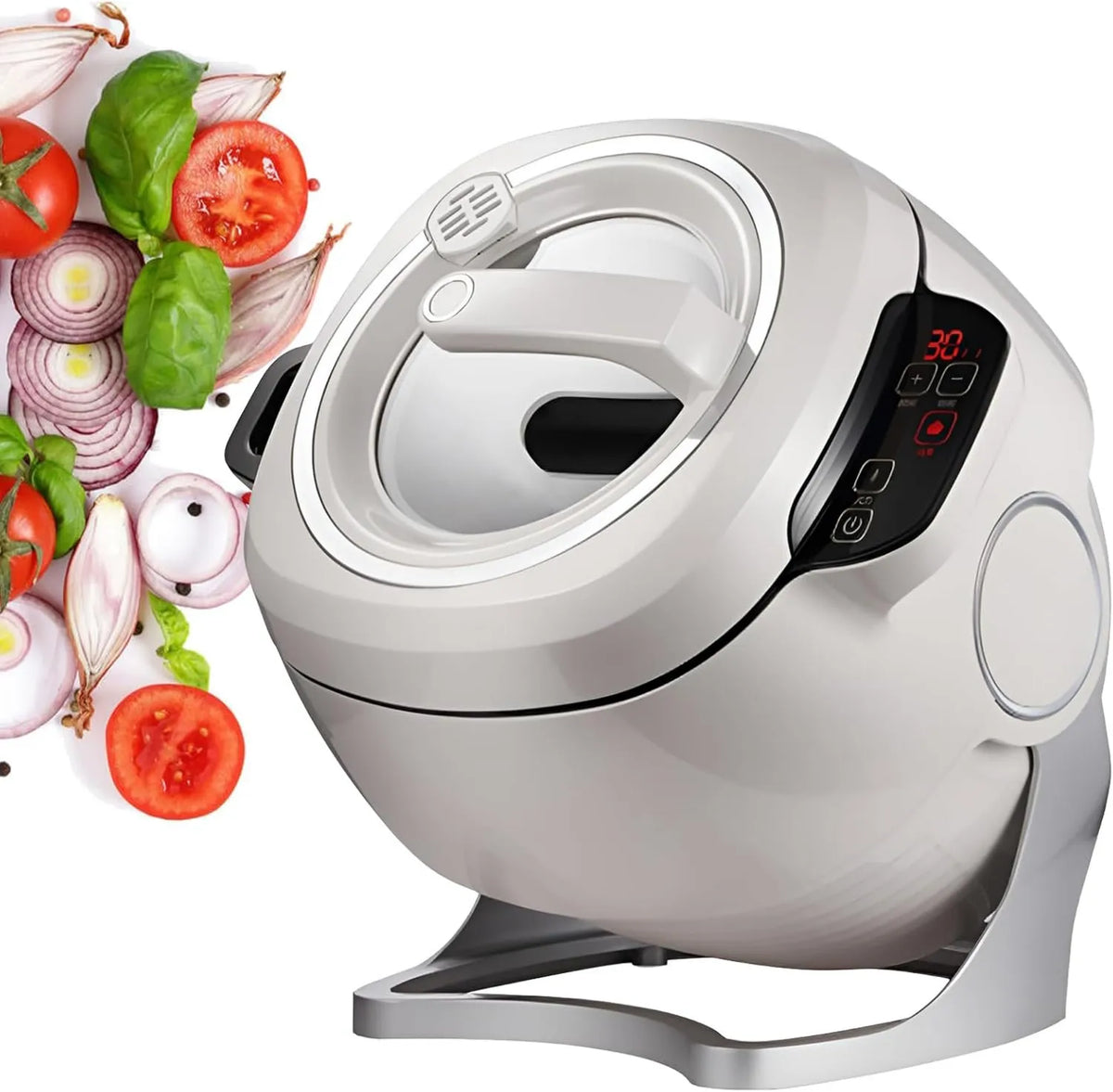 Generic robot kuchenny, Grzejnik elektryczny, 6 l, 2000 W, efekt 3D, profesjonalny, stal nierdzewna, Robot Culinary Handlowy i Automatyczny Cuiser 2000 W