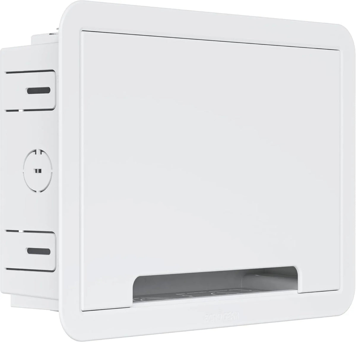 ECHOGEAR, Samsung Smart TV, TV, WiFi, Przyjazny do WiFi zestaw do zarządzania kablami, 9 'w ścianie TV Media Box - Otrzymana TV Outlet & Obudowa sieci