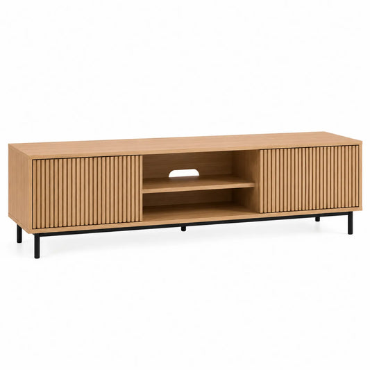 Szafka RTV drewniana z metalową podstawą 180x40x50 cm
