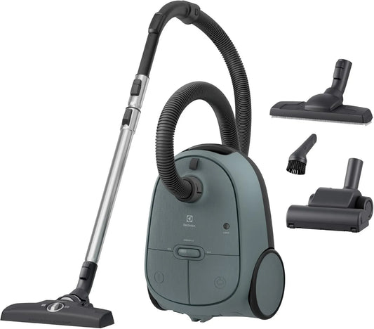 Electrolux EB61C4OG odkurzacz, Odkurzacz Workowy Clean 600, Szczotki Dust Magnet Silent, Dużą siłę zasysania, Dysza turbo, Partketto Pro z blokadą