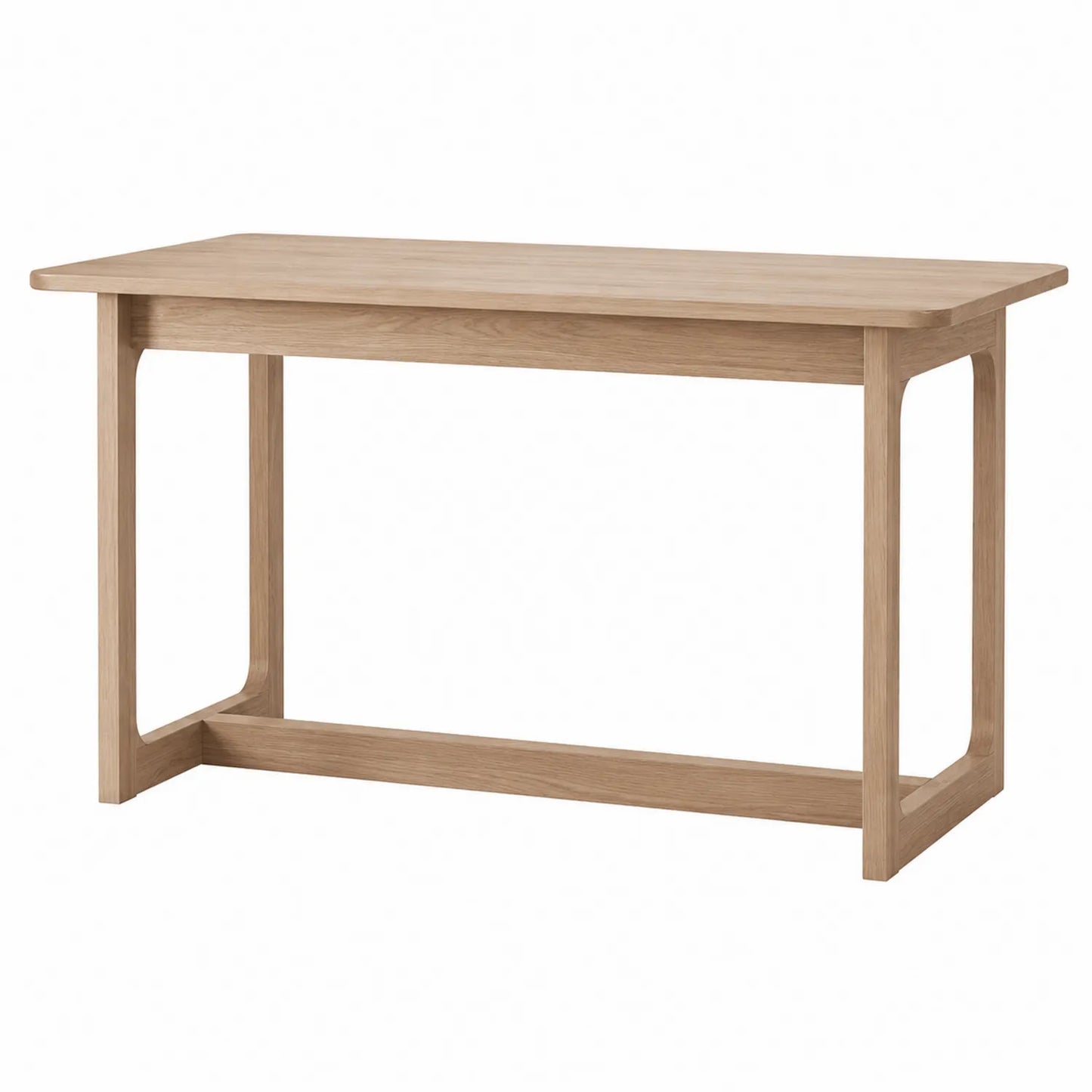 Biurko z blatem z litego drewna dębowego 120x60x75 cm