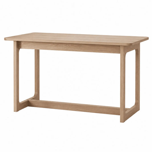 Biurko z blatem z litego drewna dębowego 120x60x75 cm
