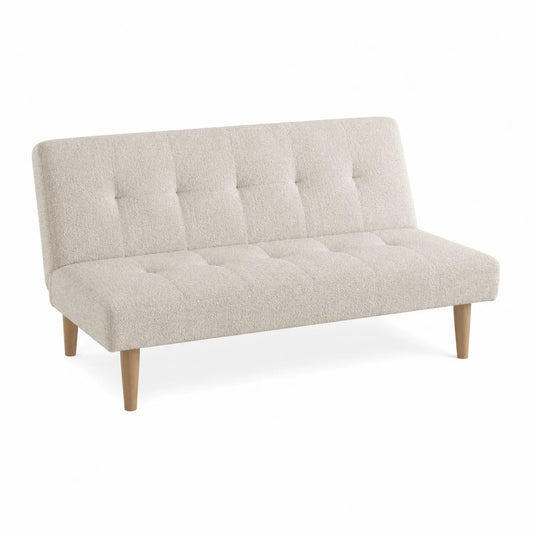 Sofa tapicerowana beżowa 180x90x75 cm