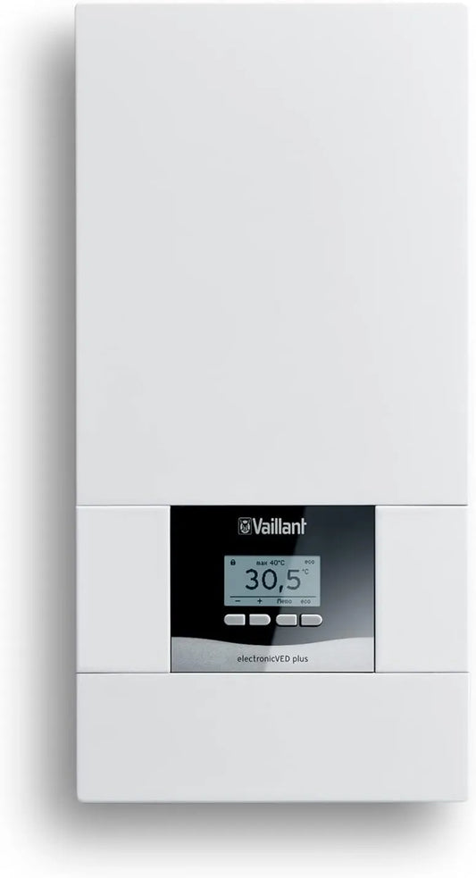 Elektryczny podgrzewacz wody, 18 kW, 400 V, Vaillant Elektroniczny podgrzewacz wody, odporny na ciśnienie, dokładna temperatura wypływu