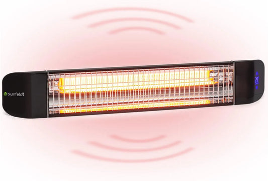 KLARSTEIN, CO2 Elektryczny grzejnik, 2400 W, na zewnątrz, zegar, WiFi, dioda LED, Ogrzewanie Appoint, Inteligentna aplikacja WiFi