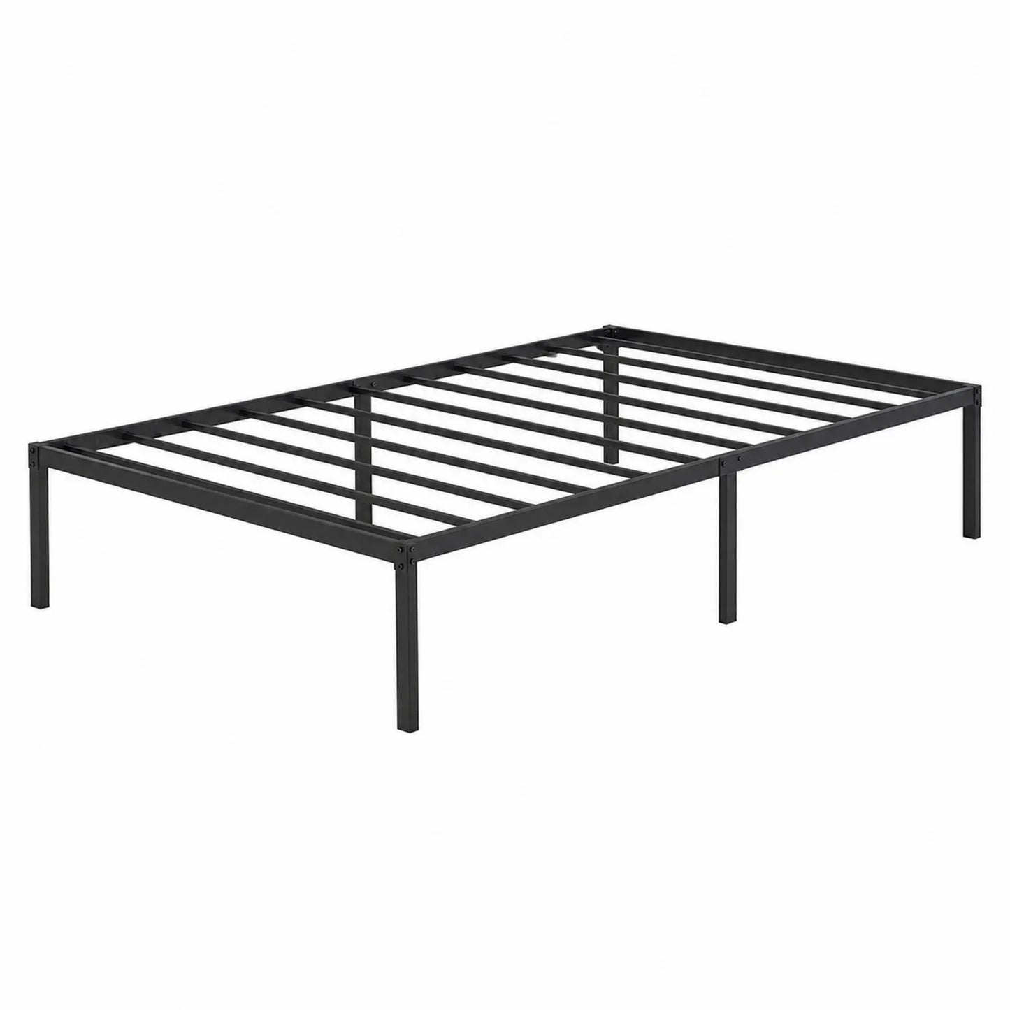 Metalowe łóżko rama czarna stal 200x140 cm