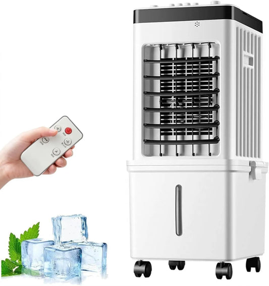 Générique klimatyzator przenośny, Wentylator, 15 l, 3 prędkości, oscylacja, duży zbiornik, tłumik, chłodziarka powietrza z pilotem