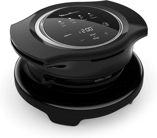Moulinex EZ150800 frytkownica beztłuszczowa, 700 g, regulacja ustawień, Extra Crisp Cookeo, pokrywa Air fryer, chrupiące przepisy, gotowanie bez oleju