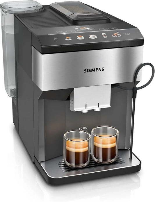 Siemens EQ500 TP516RX3 ekspres do kawy, 373 x 265 x 448, stal nierdzewna, sterowanie dotykowe, wyświetlacz cyfrowy, praca automatyczna, Home Connect