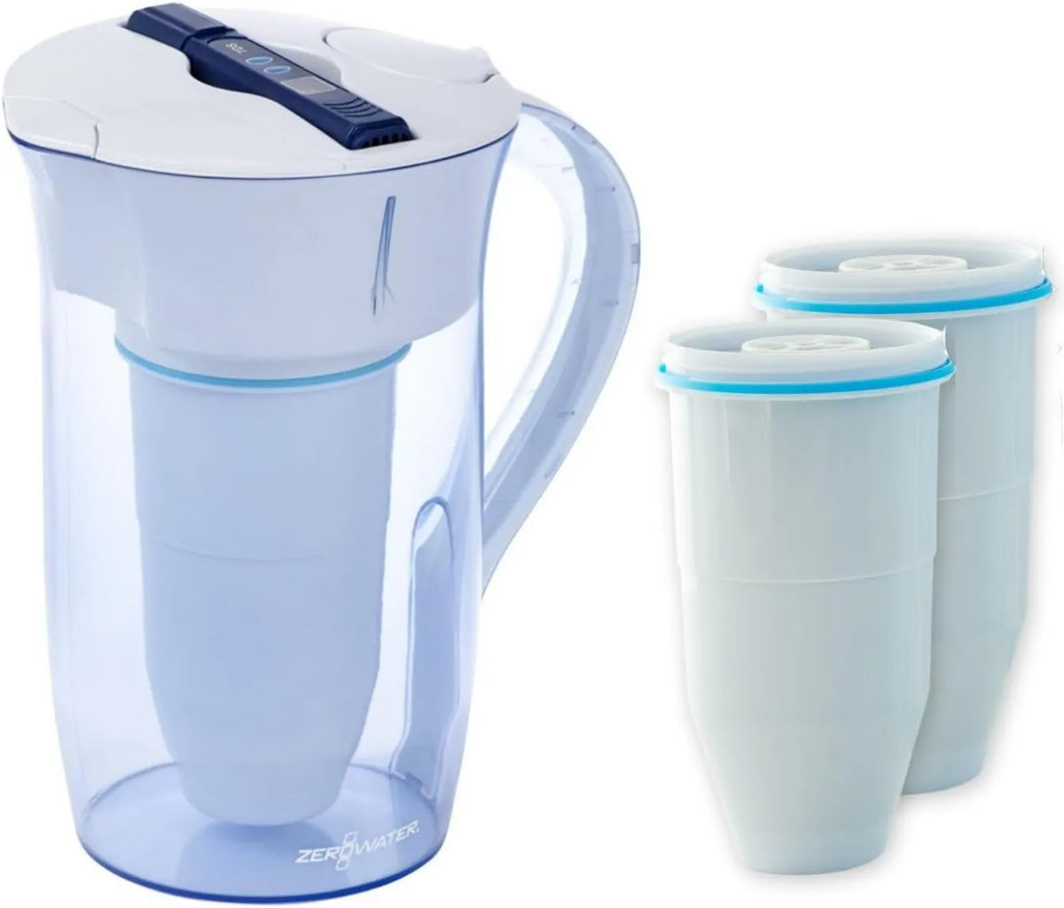 ZeroWater, filtr, system filtracji wody pitnej, 2, 4 l, dotyk, w celu zmniejszenia ołowiu i innych metali ciężkich